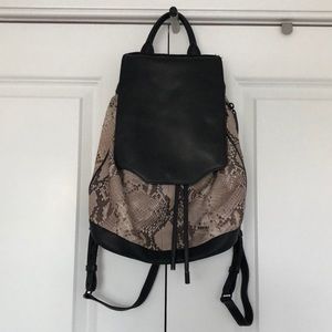 rag & bone ‘Pilot' Snake Embossed Leather Backpack